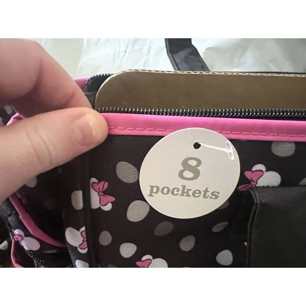 Disney Minnie Mouse Diaper Bag Set of 4 Pieces- NEW with Tags